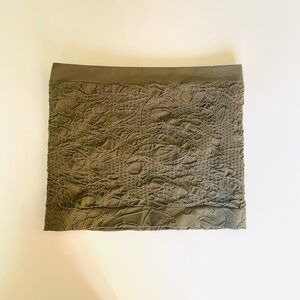 Olive Green Floral Tube Top